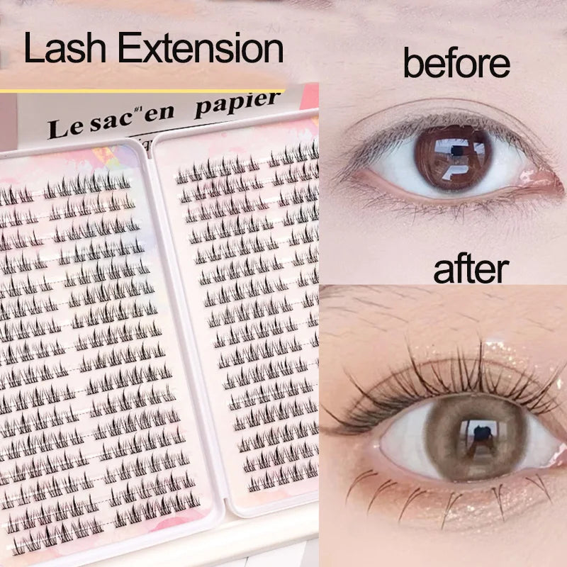 Large Capacity 384 pcs  False Eyelashes Extension Lash Cluster For Beauty