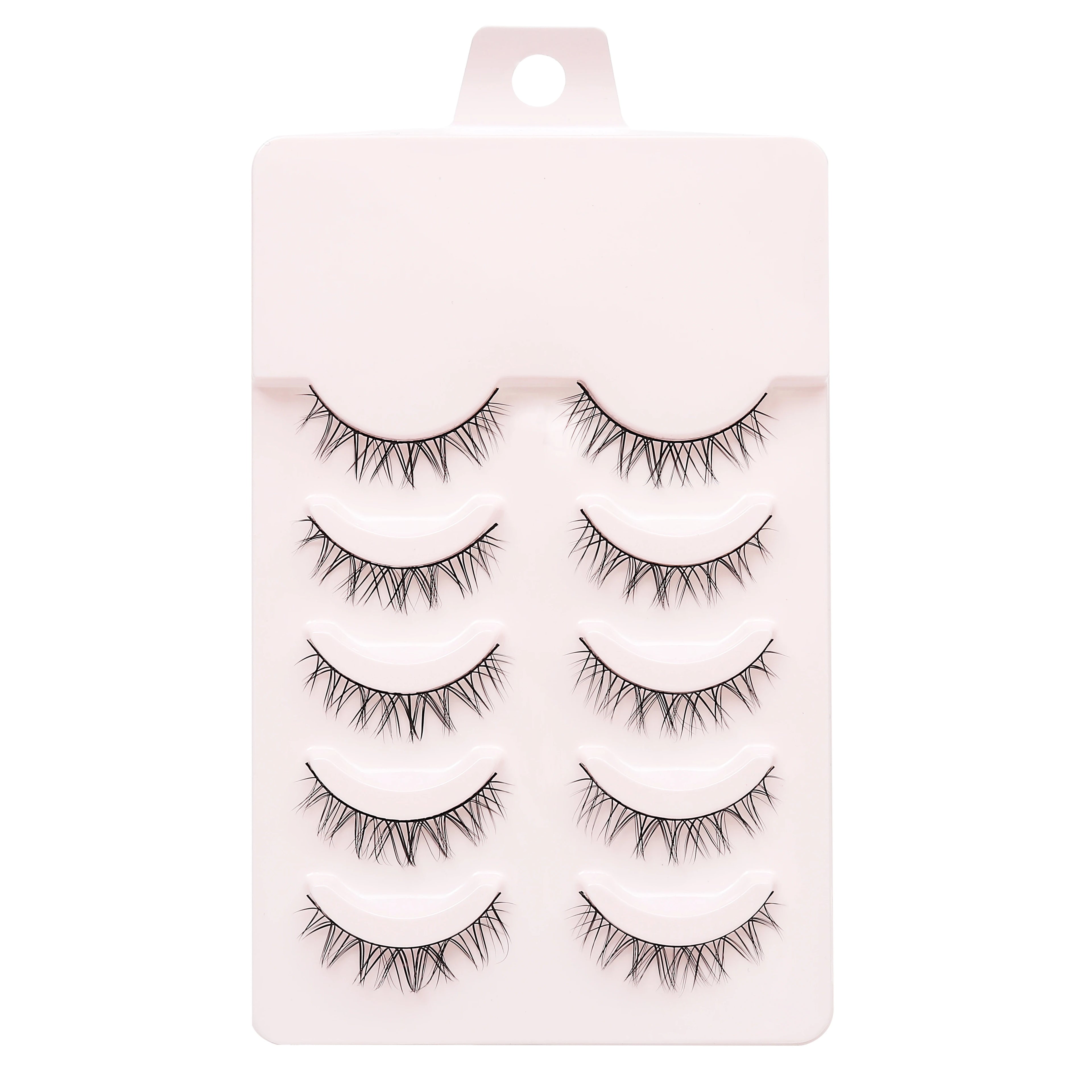 New 5 Pairs Manga Lashe Soft Natural Eyelashes Thick False Eyelashes Demon Eyelashes Daily Dating Makeup Eyelashes Lashes Wispy