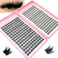 Sharp eyelash clusters dispersed comic style eyelash clusters extended unique pointed clusters anime single eyelashes