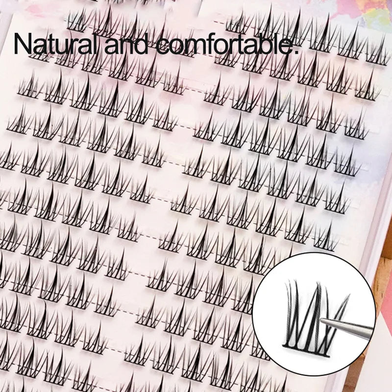 Large Capacity 384 pcs  False Eyelashes Extension Lash Cluster For Beauty
