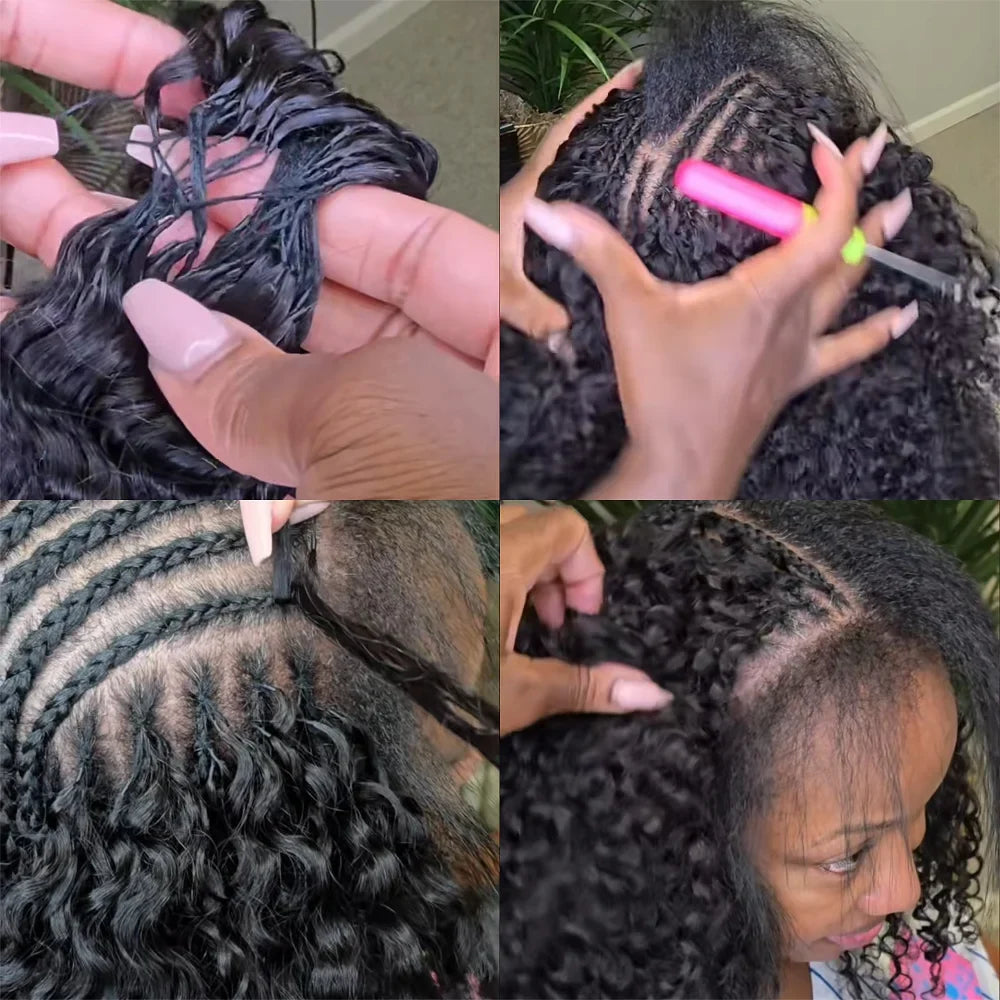 Effortless Spiral Curly Crochet Hair