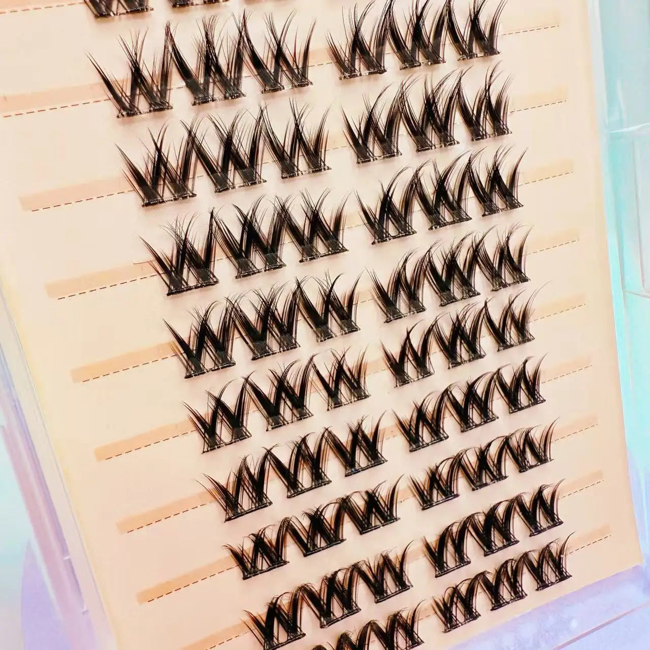 Beginner Friendly 10 Rows Glue-free Lash Cluster False Eyelashes for Parties and Photos