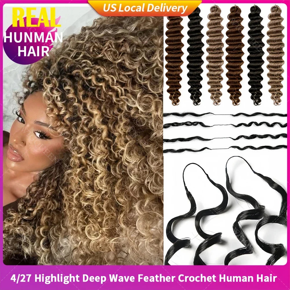 Gorgeuos Ocean Wave Human Hair Crochets 60g