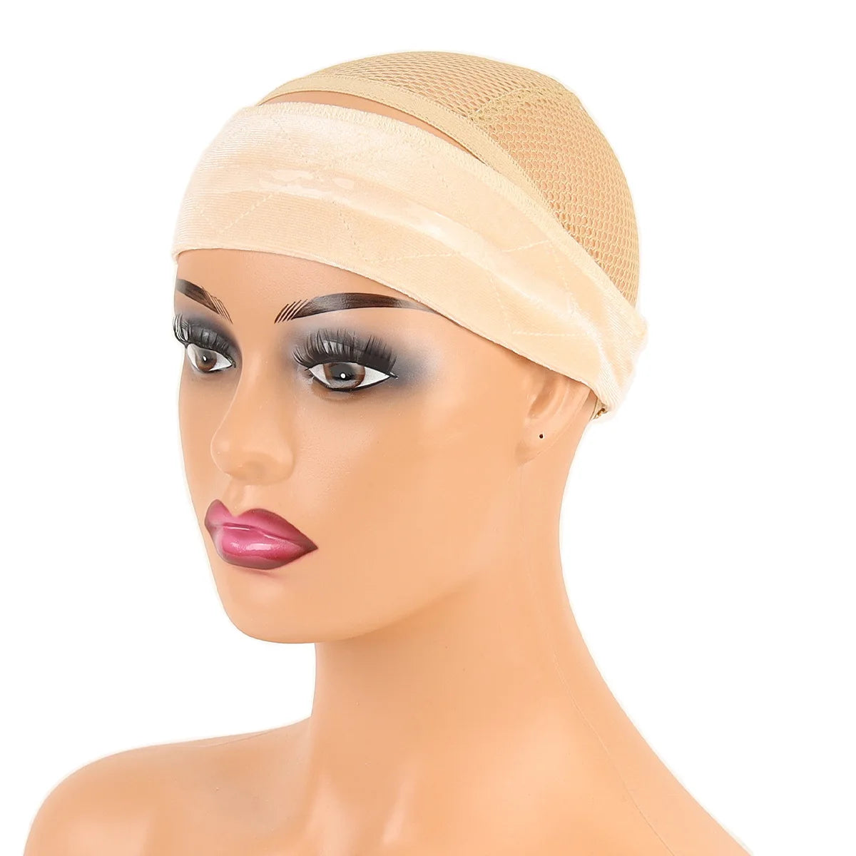 Wig Grip Headband For Lace Frontal Wigs Adjustable Invisible Wig Hair Band Nude Non-Slip Velvet Wig Band To Hold Wigs