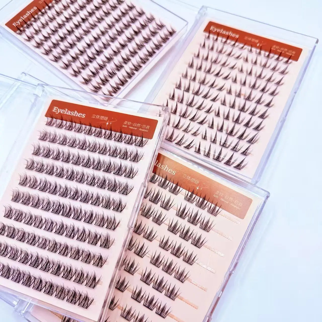 Beginner Friendly 10 Rows Glue-free Lash Cluster False Eyelashes for Parties and Photos