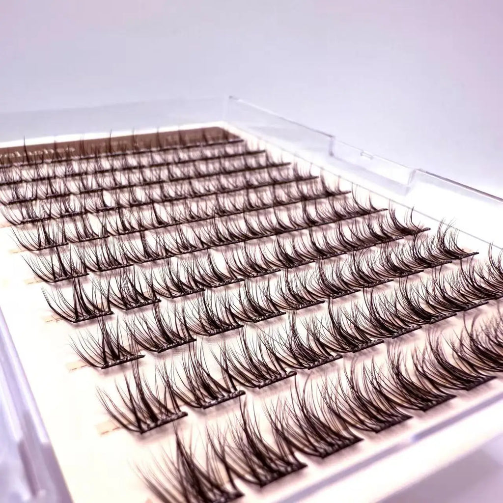 Beginner Friendly 10 Rows Glue-free Lash Cluster False Eyelashes for Parties and Photos