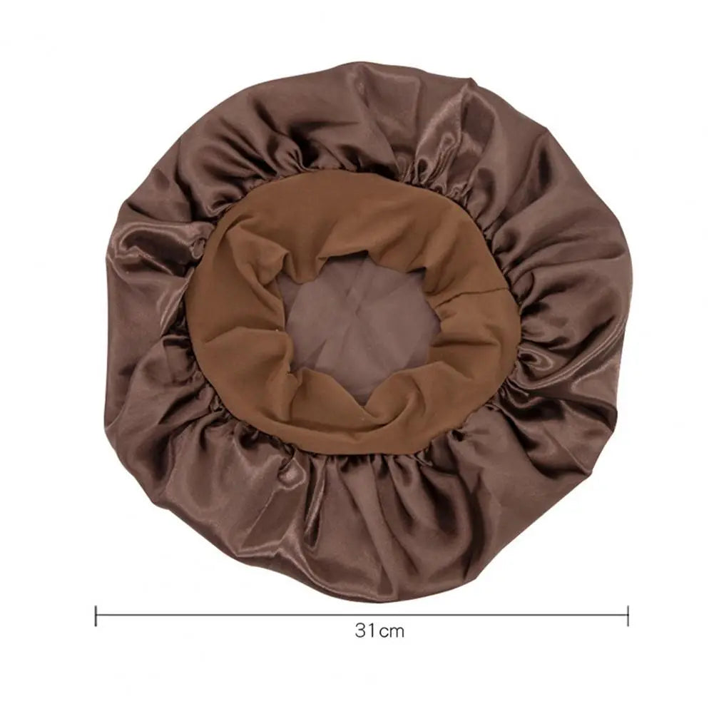 Sleep Hat Satin Bonnet Silk Bonnet Sleeping Hair Bonnet With Tie Band Bonnets Solid Color Stretch Bonnets Shower Cap Hair Hat
