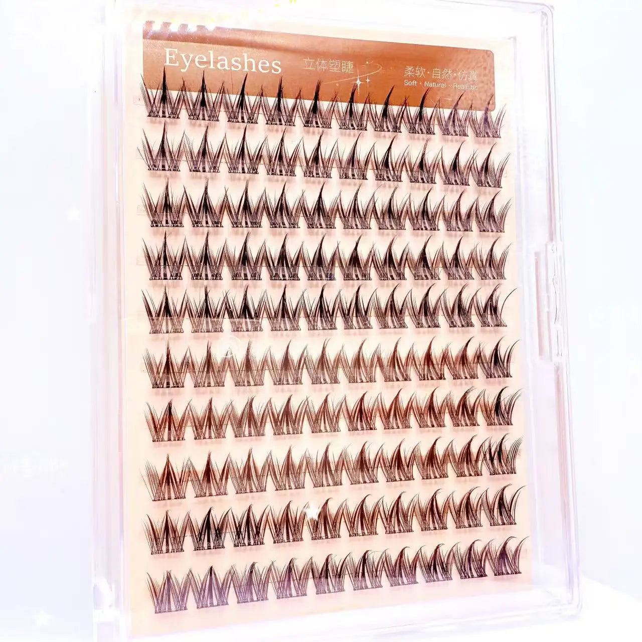 Beginner Friendly 10 Rows Glue-free Lash Cluster False Eyelashes for Parties and Photos
