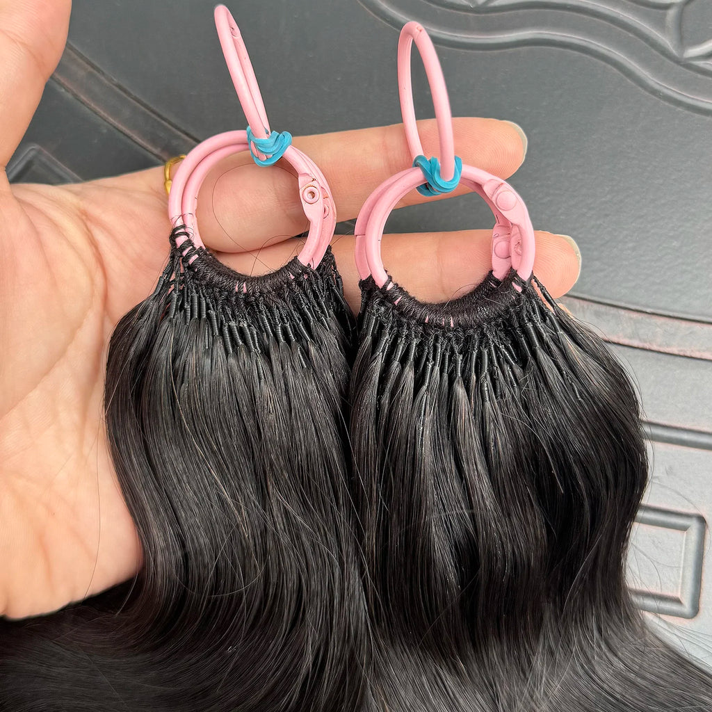 Feather Crochet Human Hair Pre-Separated Curly Bulk Hair for Braiding Human Hair Knotless Crochet Hair Extensions 14-18inch