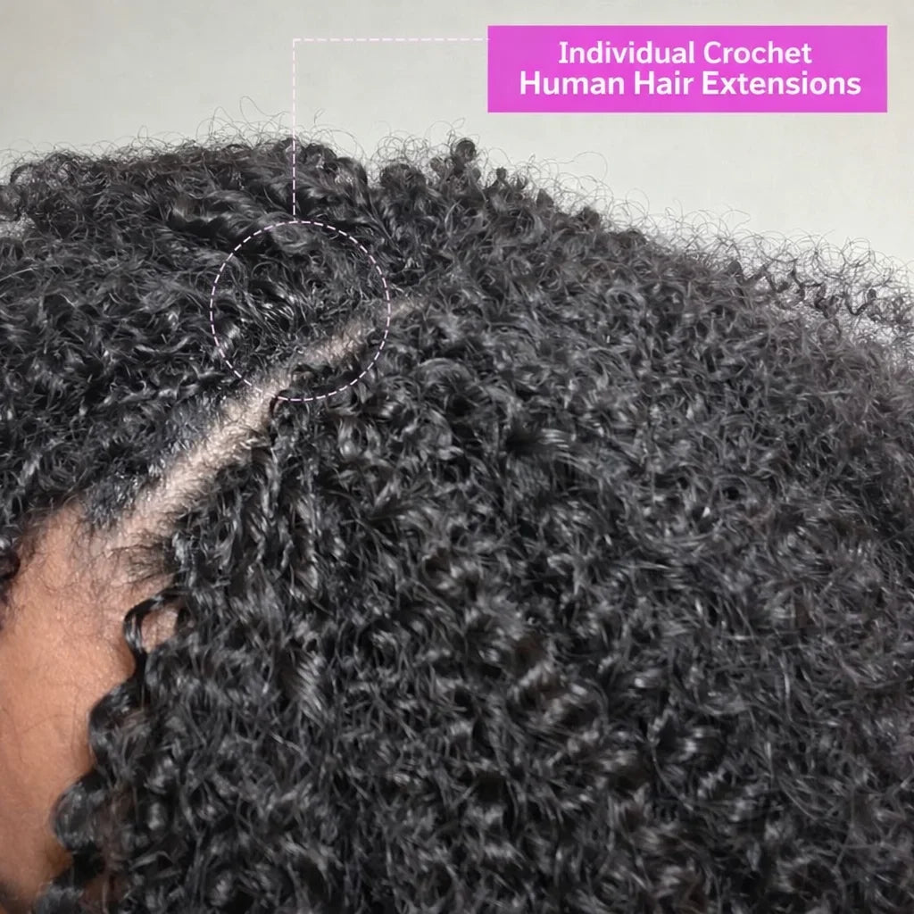 Effortless Spiral Curly Crochet Hair