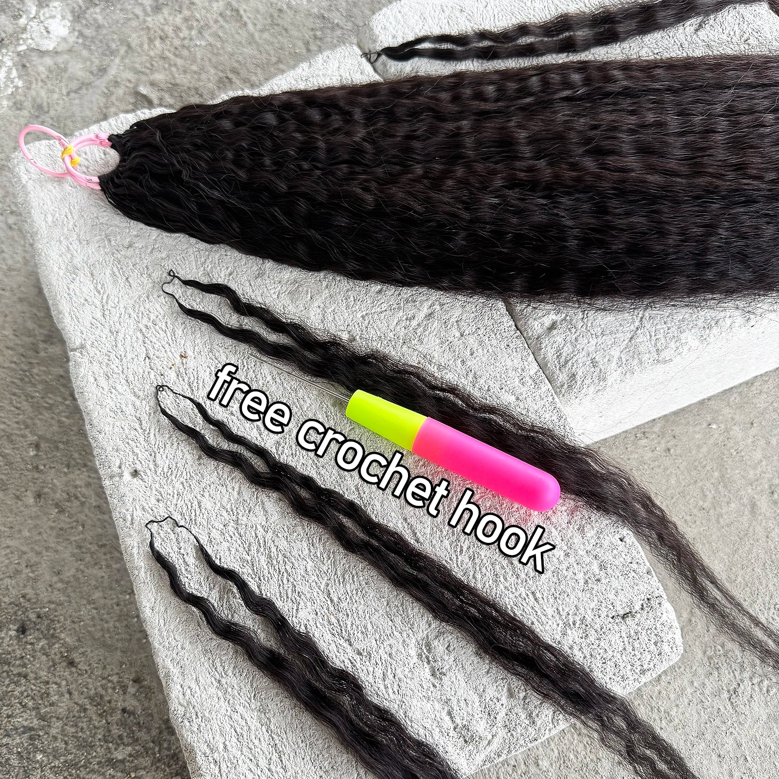 Feather Crochet Human Hair Pre-Separated Curly Bulk Hair for Braiding Human Hair Knotless Crochet Hair Extensions 14-18inch