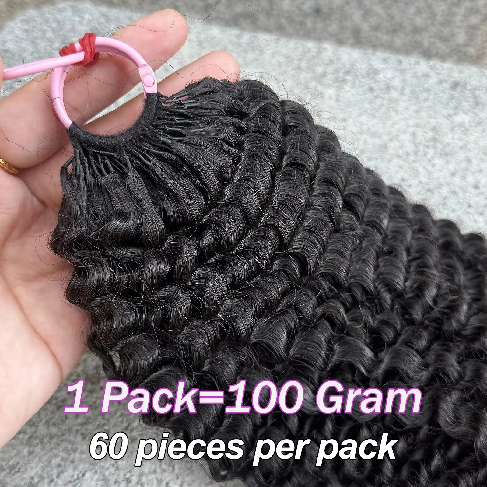 Feather Crochet Human Hair Pre-Separated Curly Bulk Hair for Braiding Human Hair Knotless Crochet Hair Extensions 14-18inch