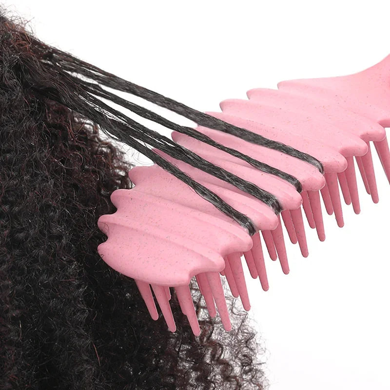 Curly Hair Brush Gentle Detangling Hairbrush Scalp Massage 3-in-1 Multifunction Curl Comb Defining Curly Hair Styling Tools