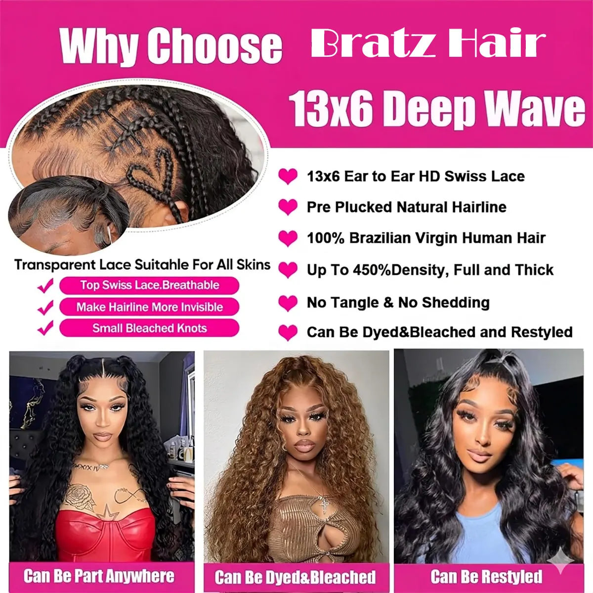 Deep Curly Lace Front Wig