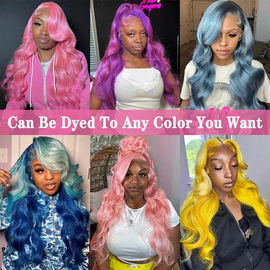 13x4 13x6 360 HD Transparent 613 Lace Frontal Wig Honey Blonde Color Brazilian Raw Body Wave Lace Front Human Hair Wig For Women