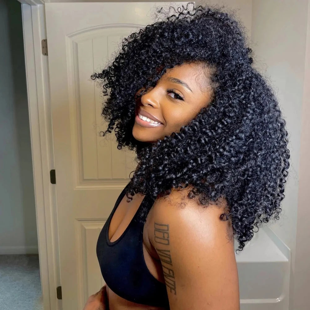 12A Honey Blonde Reusable Small Spirals Curly Crochet Hair For Braid #27 Afro Kinky Curly Feather Crochet Human Hair Extensions