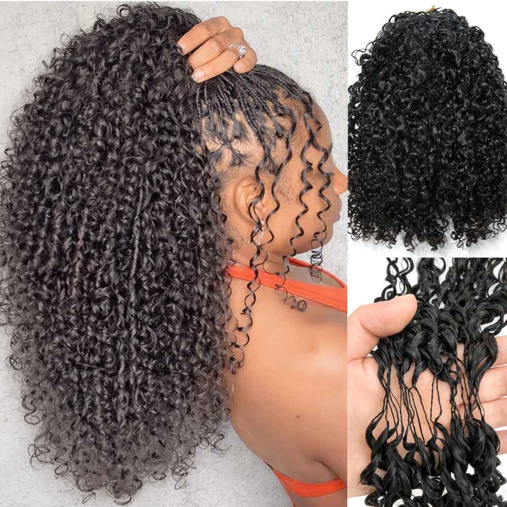 Effortless Spiral Curly Crochet Hair