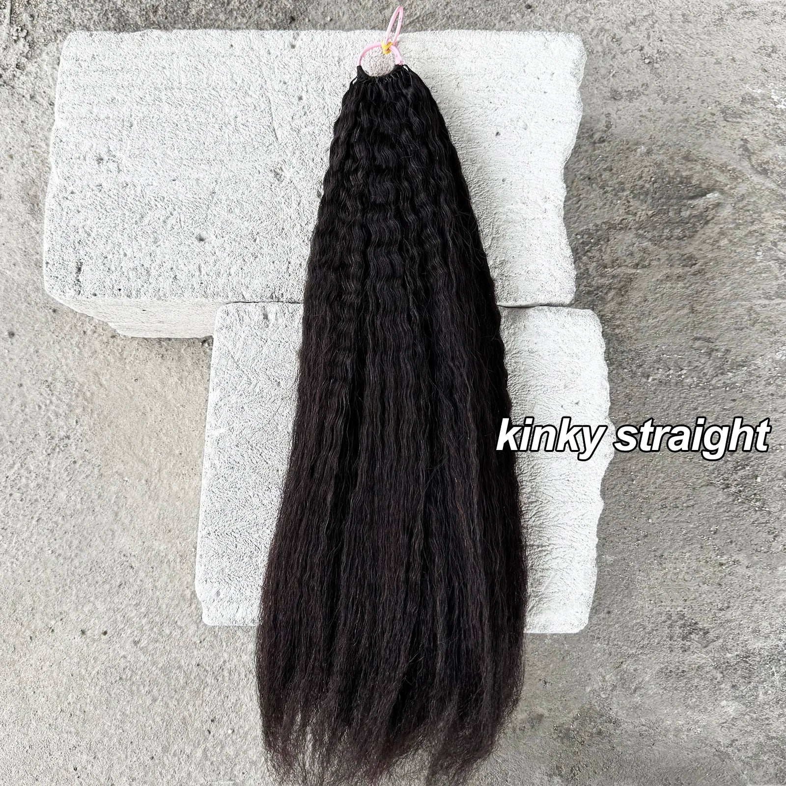 Feather Crochet Human Hair Pre-Separated Curly Bulk Hair for Braiding Human Hair Knotless Crochet Hair Extensions 14-18inch