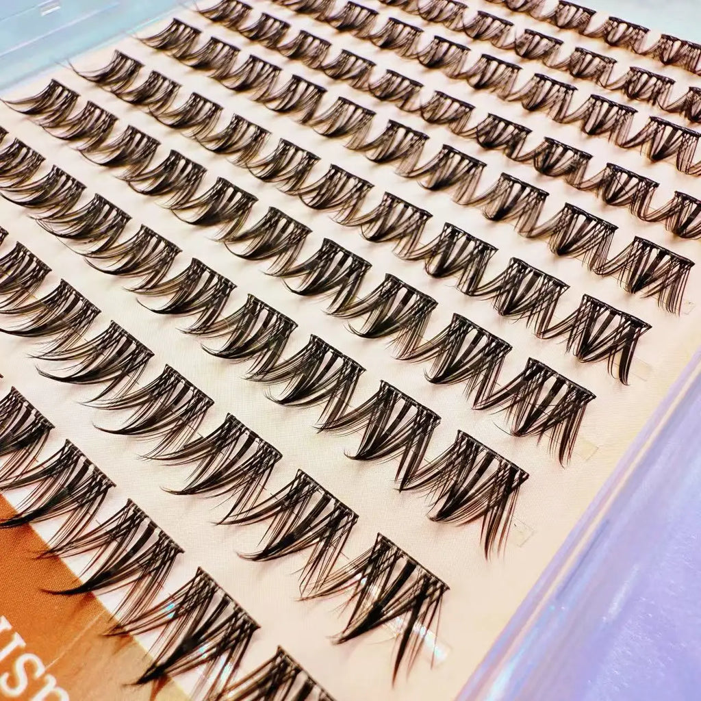 Beginner Friendly 10 Rows Glue-free Lash Cluster False Eyelashes for Parties and Photos