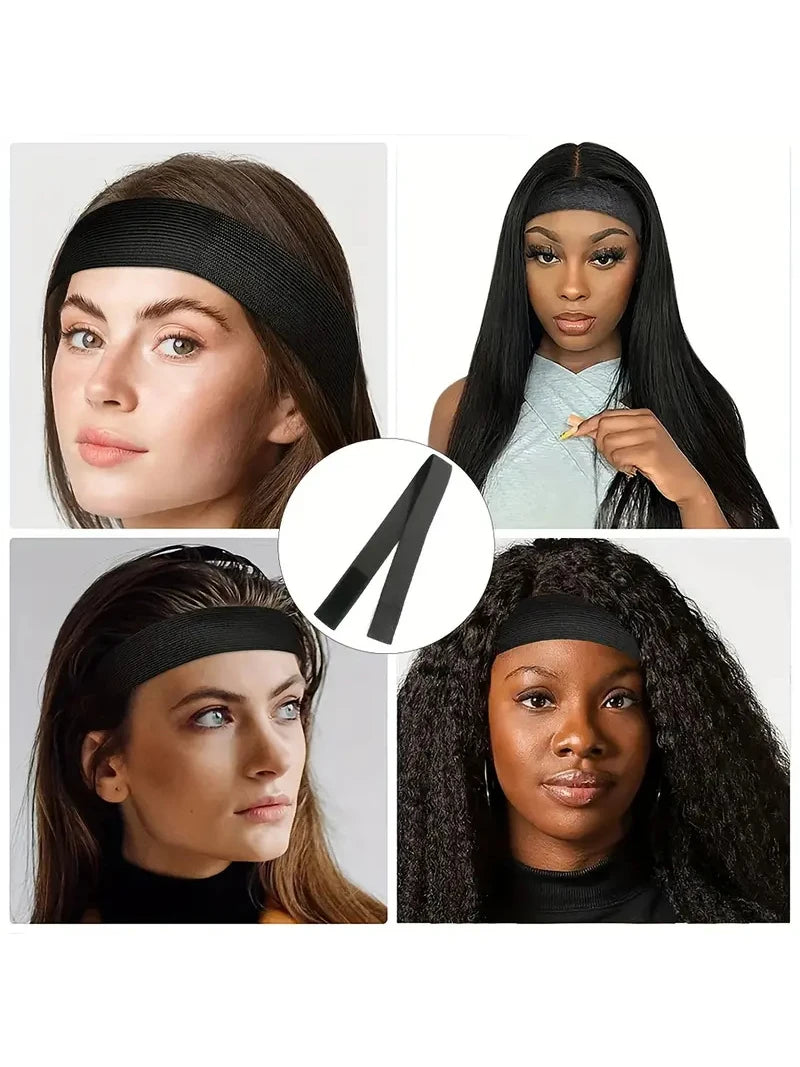 5 Pieces Per Package Elastic Headband Wigs Grip Band Lace Melting Band Adjustable Fixed Wig Wrap Band