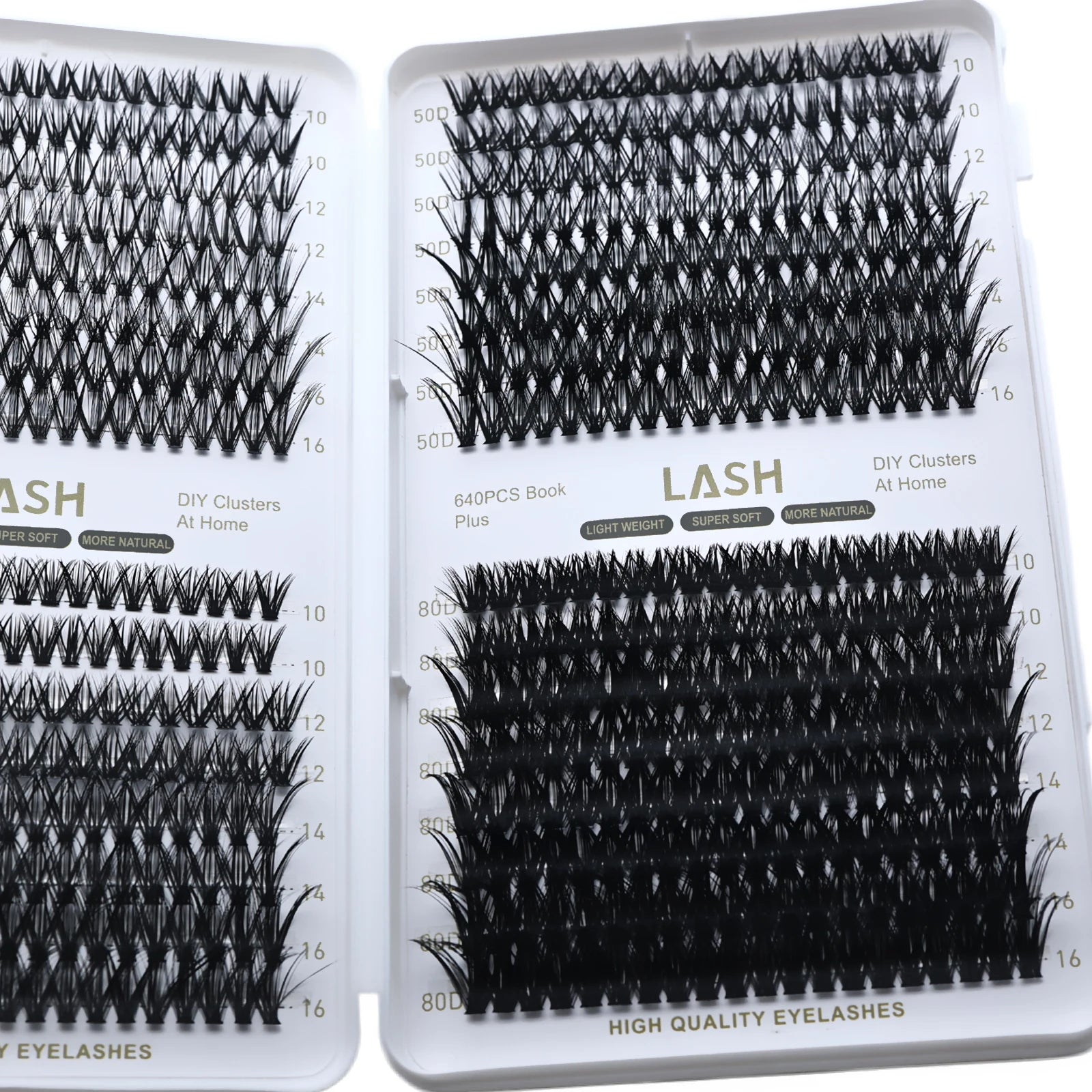 Lash Clusters DIY Eyelash Extensions Mix D Curl Individual Lashes Natural Look Soft Lightweight Cluster Lashes