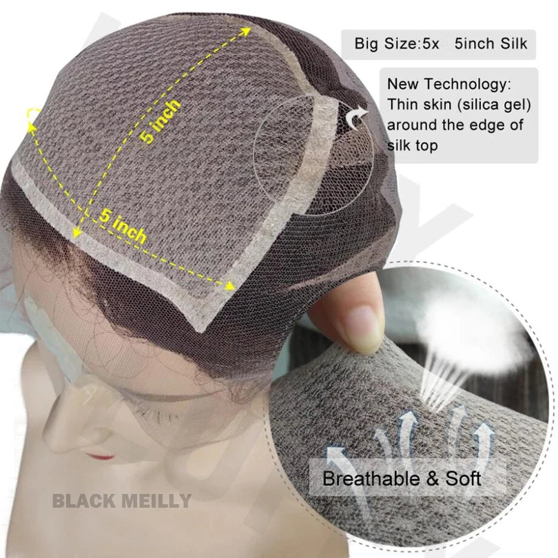 Silk Base Full Lace Wigs with Baby Hair Brazilian Sassy Curly Silk Top Full Lace Human Hair Wigs 16inch 180 Density For Women
