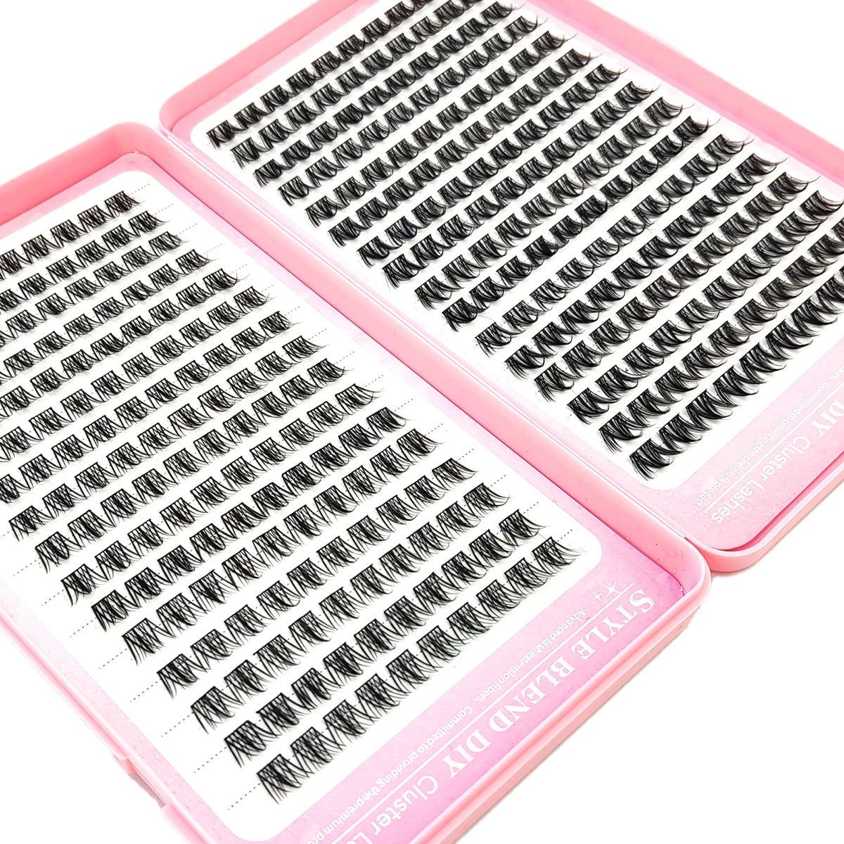 Sharp eyelash clusters dispersed comic style eyelash clusters extended unique pointed clusters anime single eyelashes