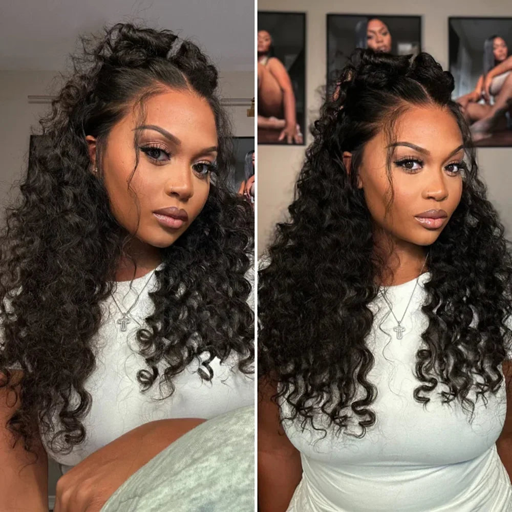 Effortless Glam Loose Deep Wave Half Wig
