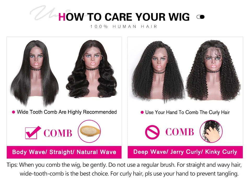 UNice Honey Blonde Highlight Kinky Curly Wig & Jerry Curly Wig Pre Plucked 13x4 Human Hair Lace Frontal Wig Clearance On Sale